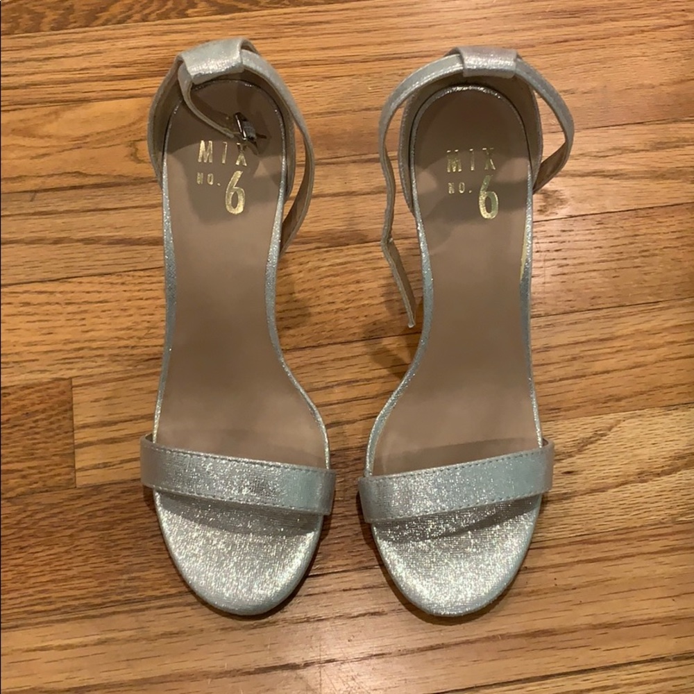 Sliver strapped sandals